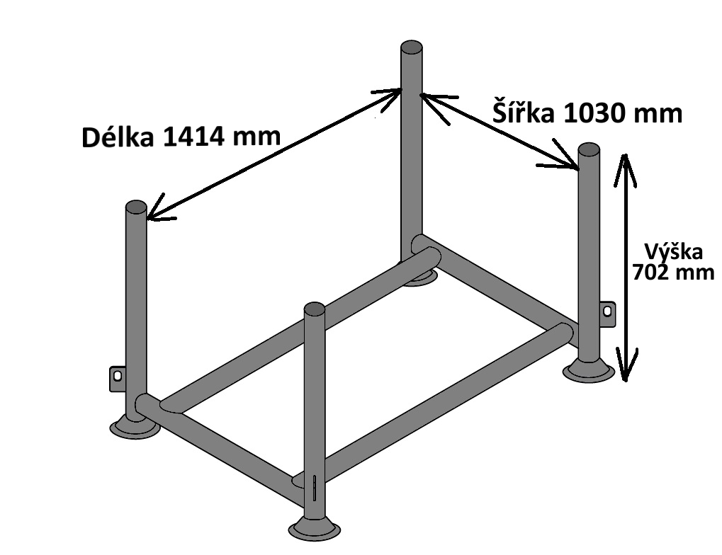 Paleta na stojky d_1414_š_1030_v_702